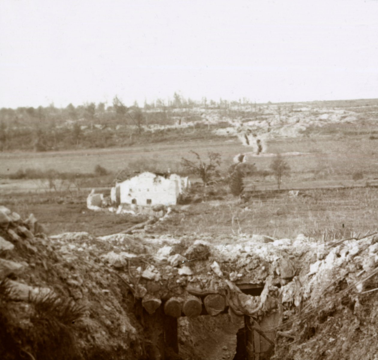 Damloup falu, Észak-Franciaország, 1914-1918 között alkotó: Unbekannt