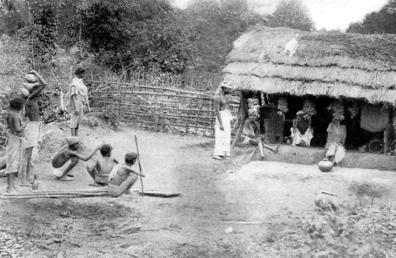 Falusi számkivetettek vásárolnak Dél-Indiában, 1926 alkotó: Unbekannt
