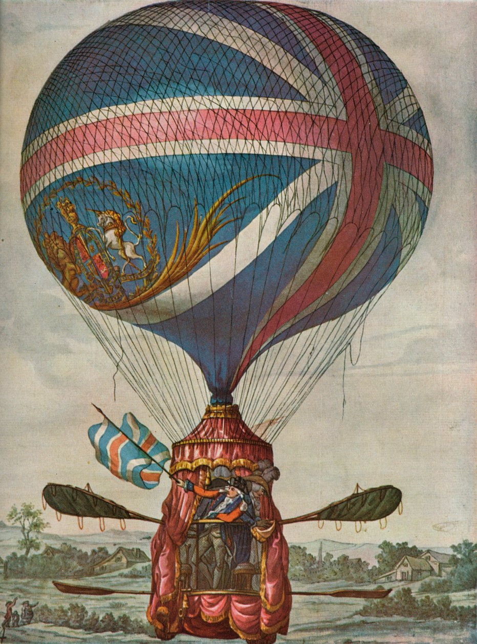 Vincent Lunardis második léggömb: 1785. május 3., 1937 alkotó: Unbekannt