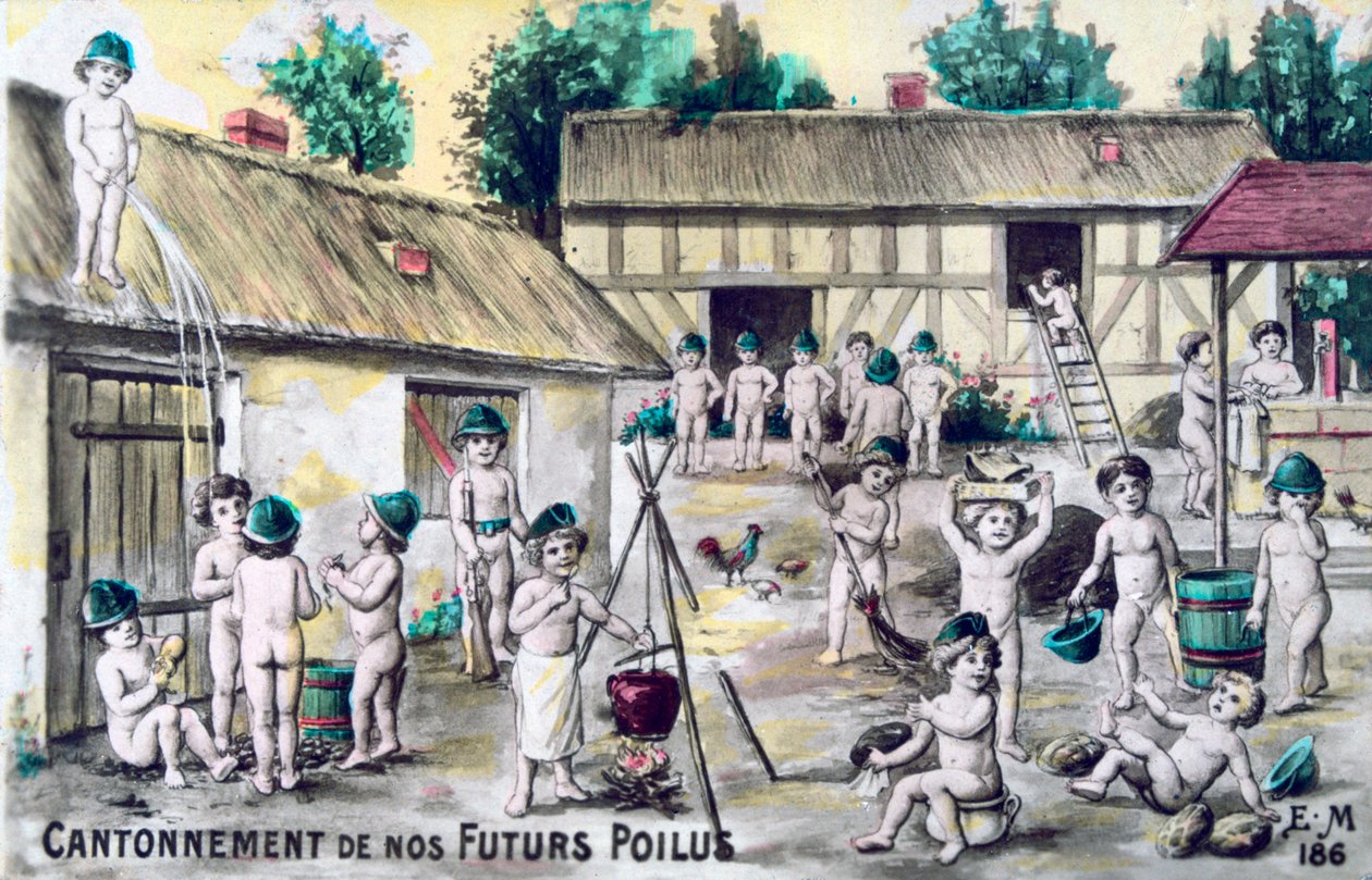 Vintage francia képeslap, c1900 alkotó: Unbekannt