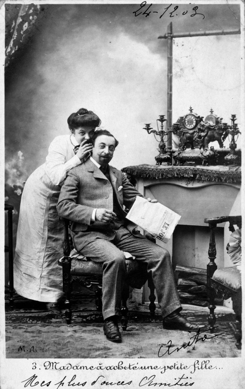 Vintage francia képeslap, c1900 alkotó: Unbekannt