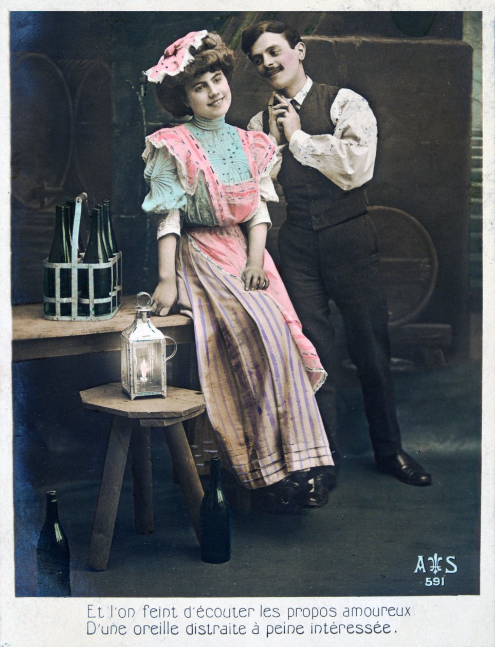 Vintage francia képeslap, c1900 alkotó: Unbekannt