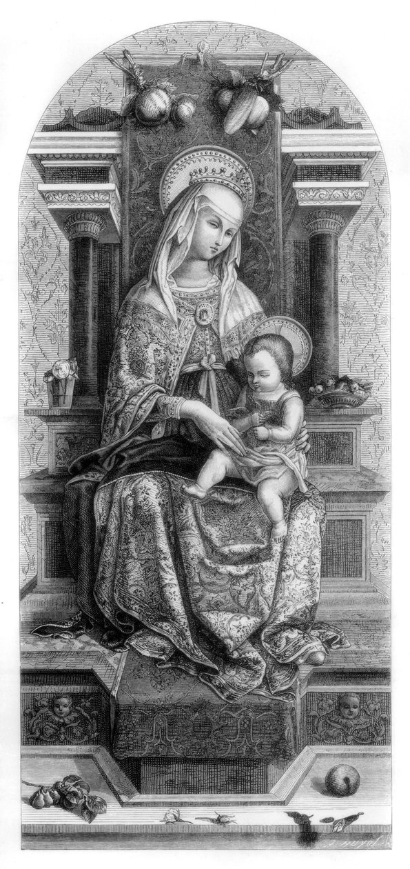 Szűz és gyermek, 1482-1870 alkotó: Unbekannt