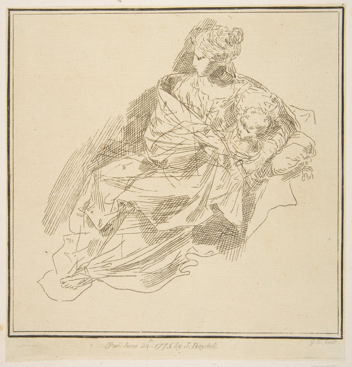 Szűz és gyermek, 1775. alkotó: Unbekannt