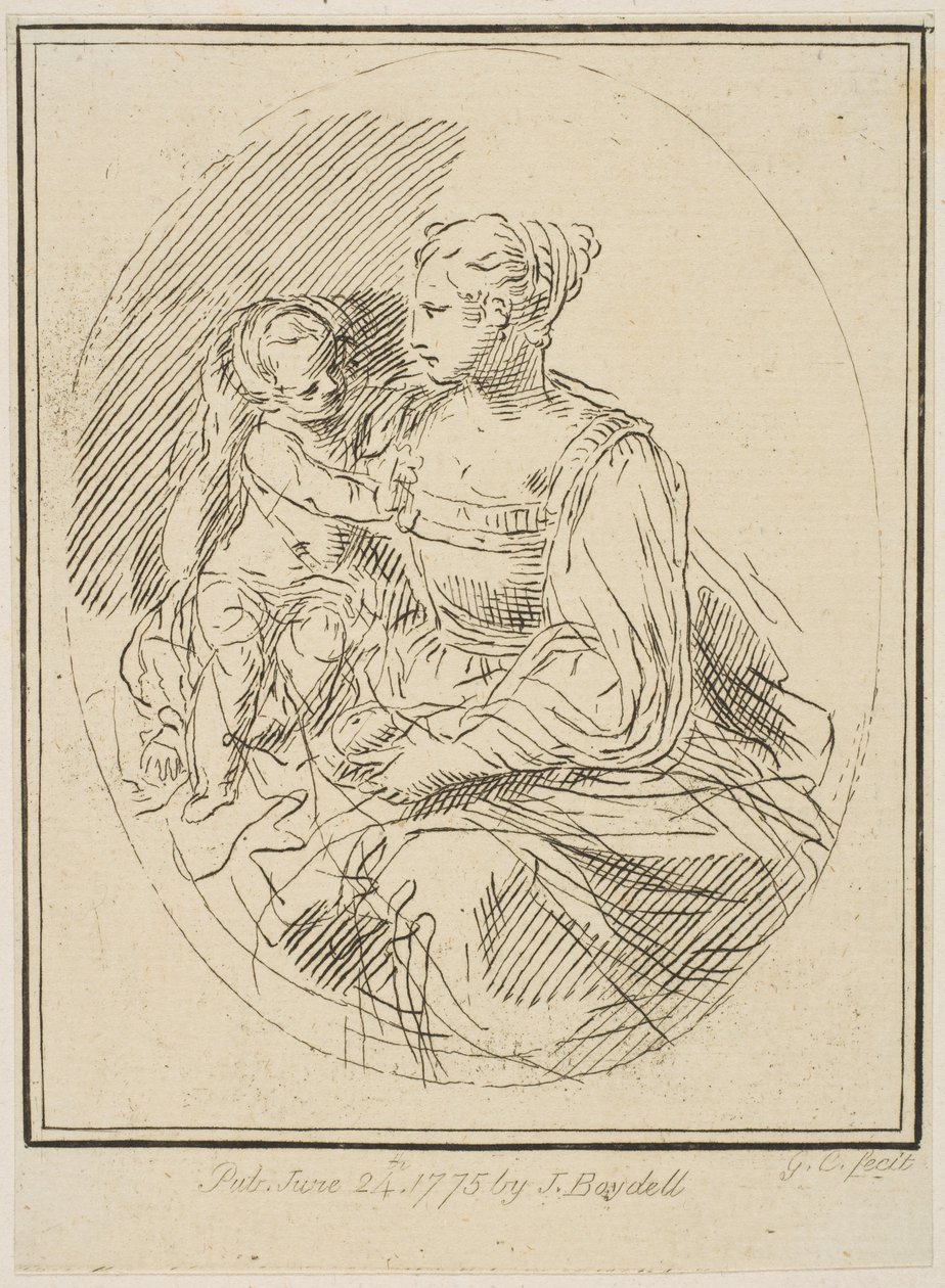 Szűz és gyermek, 1775. alkotó: Unbekannt