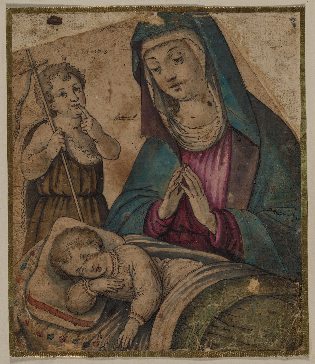 Szűz és gyermek Szent Jánossal, 1500-as évek. alkotó: Unbekannt