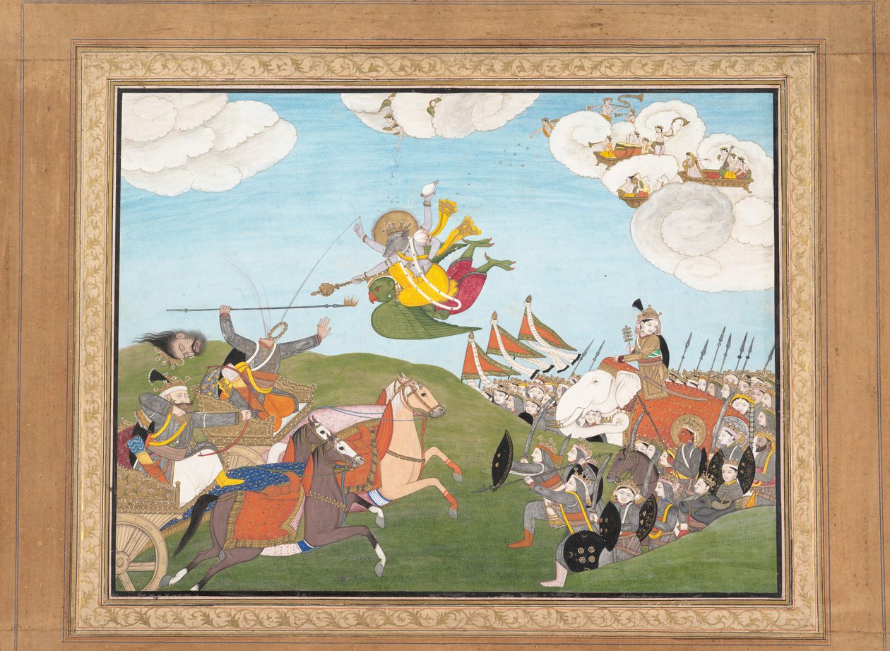 Vishnu Vasa Varah, The Boar Avatar, Slice Banasura, The Demon General..., 1800 körül. alkotó: Unbekannt