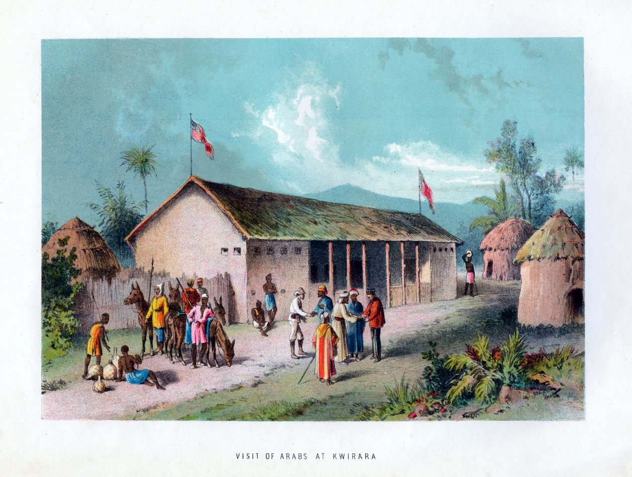 Arabok látogatása Kwirarában, 1875 alkotó: Unbekannt