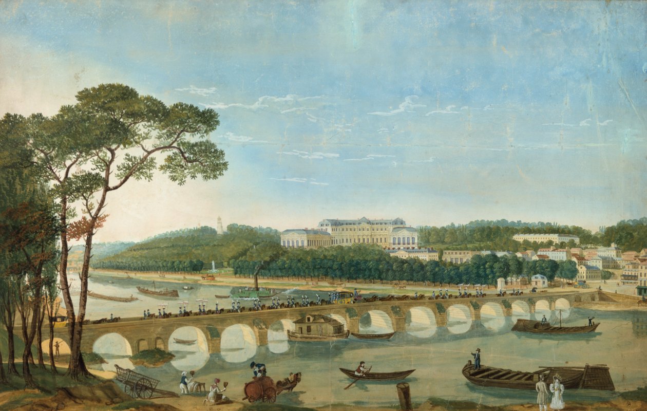 I. Ferenc király és a nápolyi királynő látogatása X. Károlynál a St Cloudban, 1830. május 19. század alkotó: Unbekannt