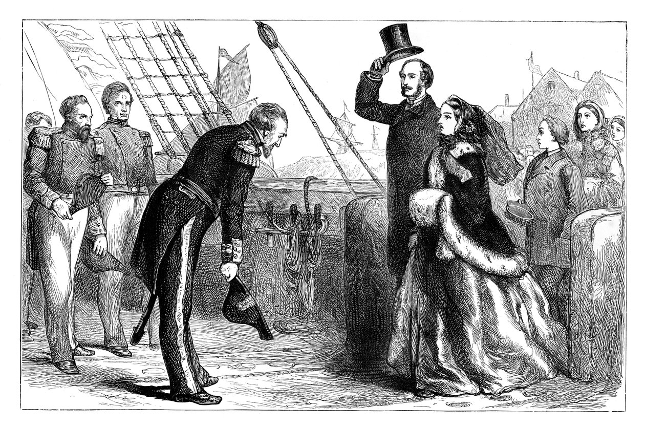 A királynő és Albert herceg látogatása a határozottnál, 1856, 1888 alkotó: Unbekannt