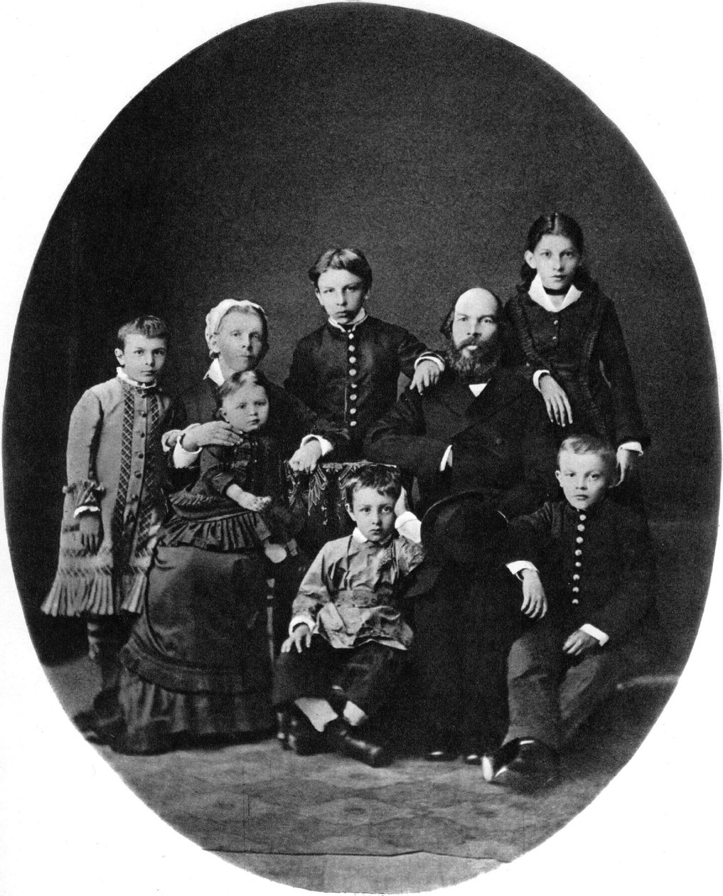 Vlagyimir Uljanov Lenin gimnazistaként, családjával, Szimbirszk, Oroszország, 1879 alkotó: Unbekannt