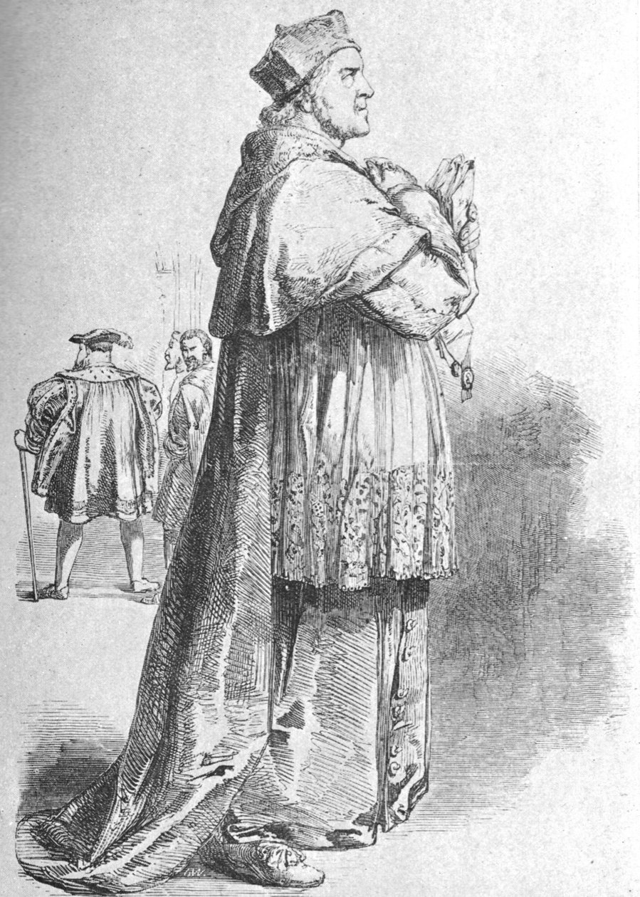 W. Macready mint Wolsey bíboros, 19. század közepe, 1901. alkotó: Unbekannt