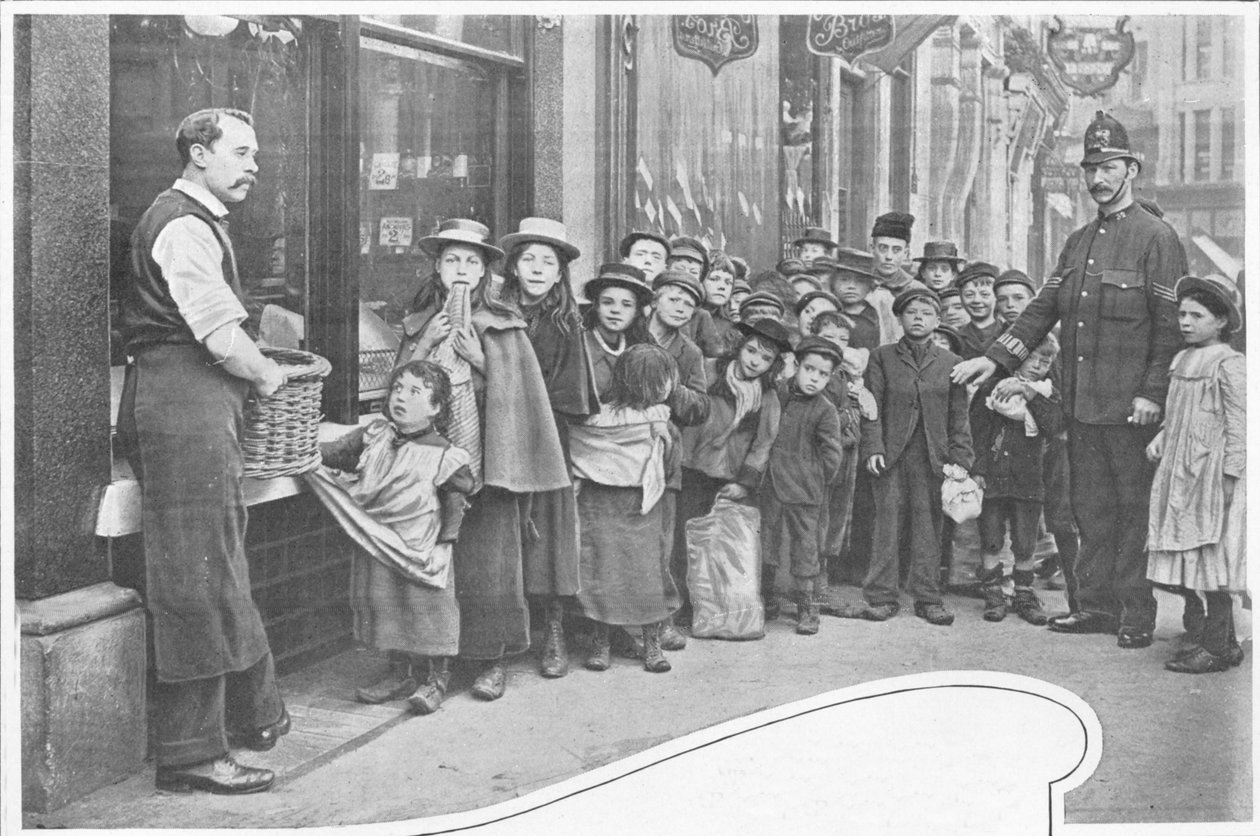 Élelmiszercsomagokat várunk, Cheapside, c1903 1903 alkotó: Unbekannt