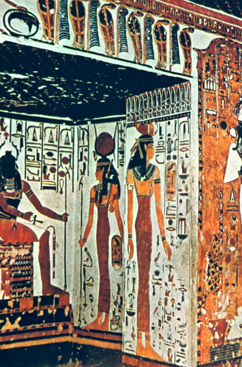 Falfestés, Nefertiti sírja, Théba, Egyiptom alkotó: Unbekannt