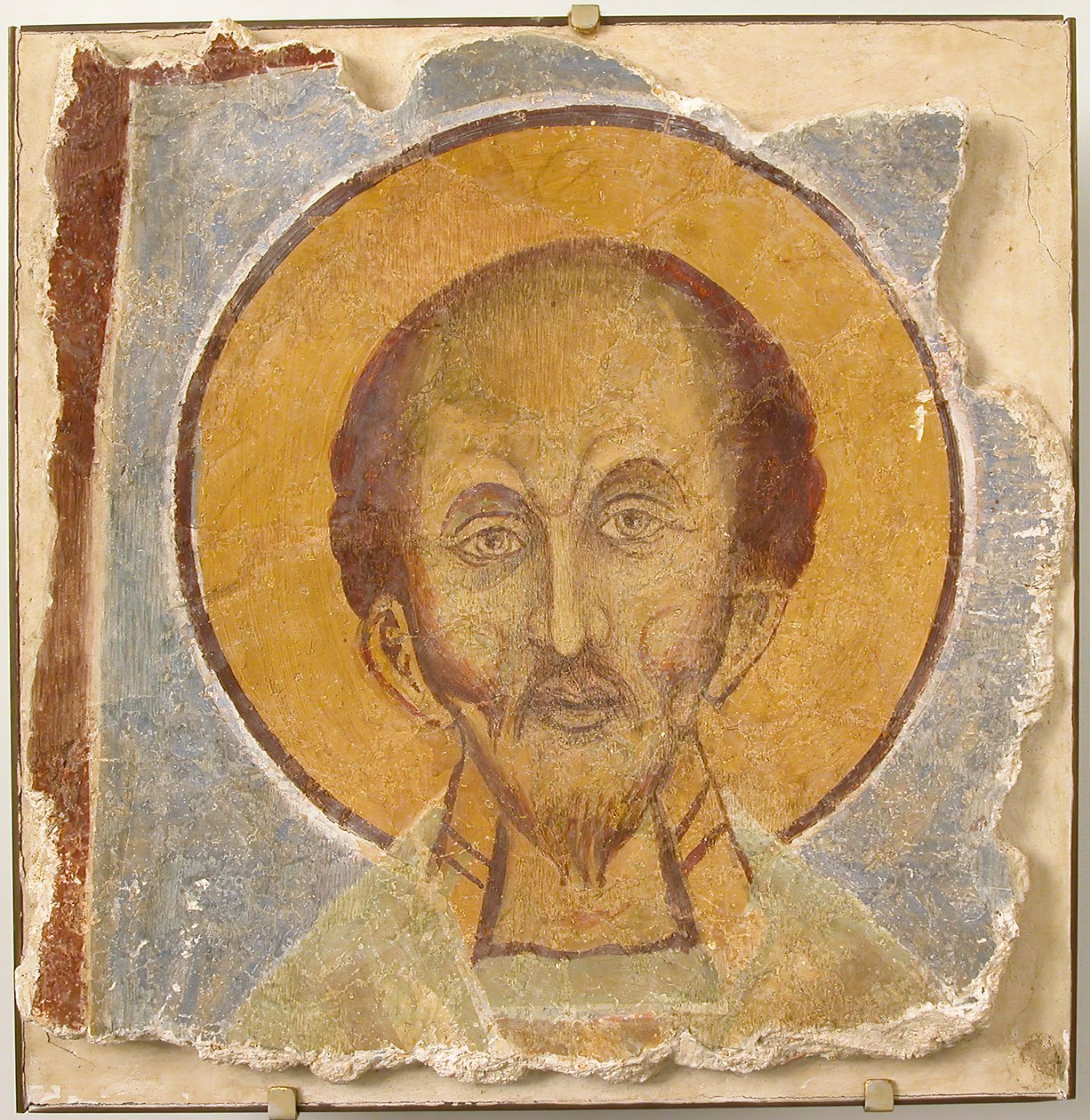Falfestmény Férfiszentről, bizánci, 12. század, modern restauráció. alkotó: Unbekannt