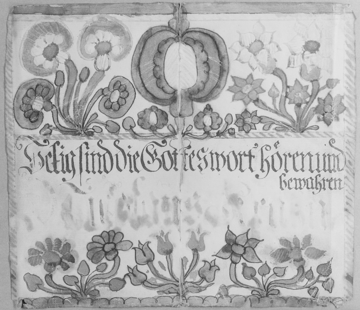 Fal szöveg, kb. 1785. alkotó: Unbekannt