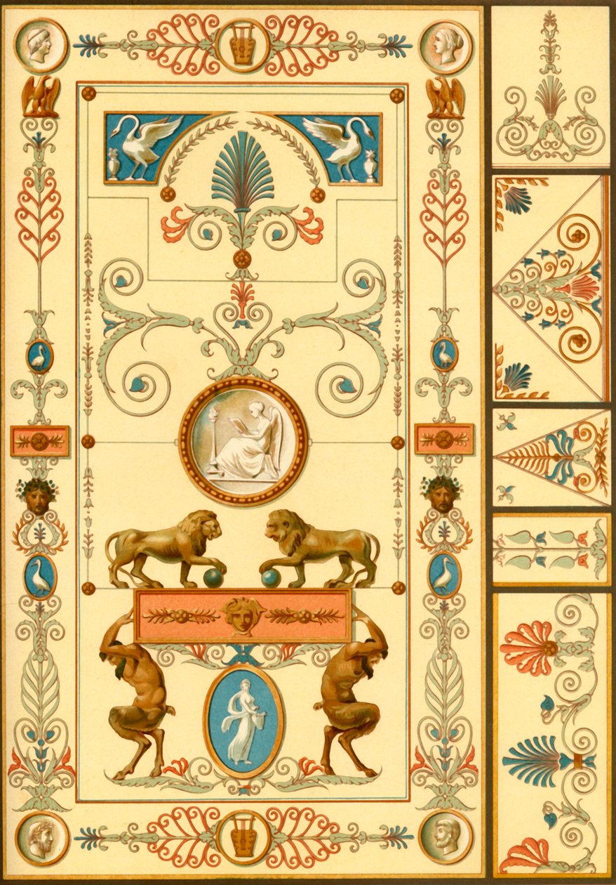 Falfestés és mennyezeti dekoráció, Németország, 19. század eleje, 1898. alkotó: Unbekannt