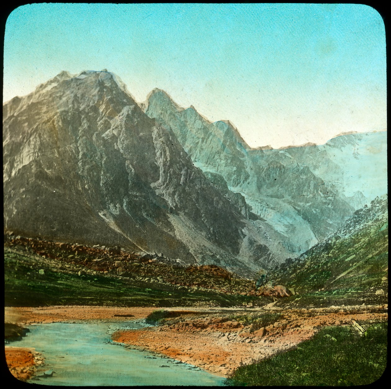 Wanga-völgy, Sutlej folyó, India, 19. század vége vagy 20. század eleje alkotó: Unbekannt