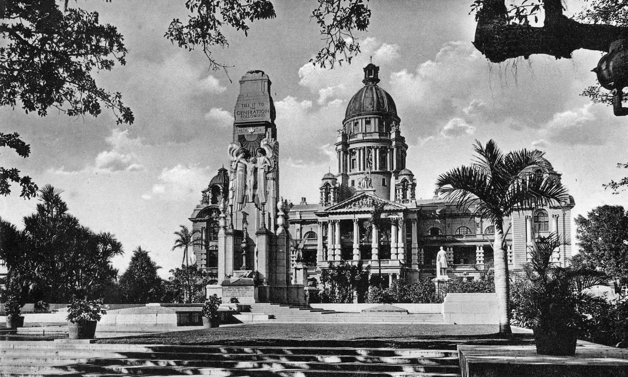 Háborús emlékmű és városháza, Durban, Dél-Afrika alkotó: Unbekannt