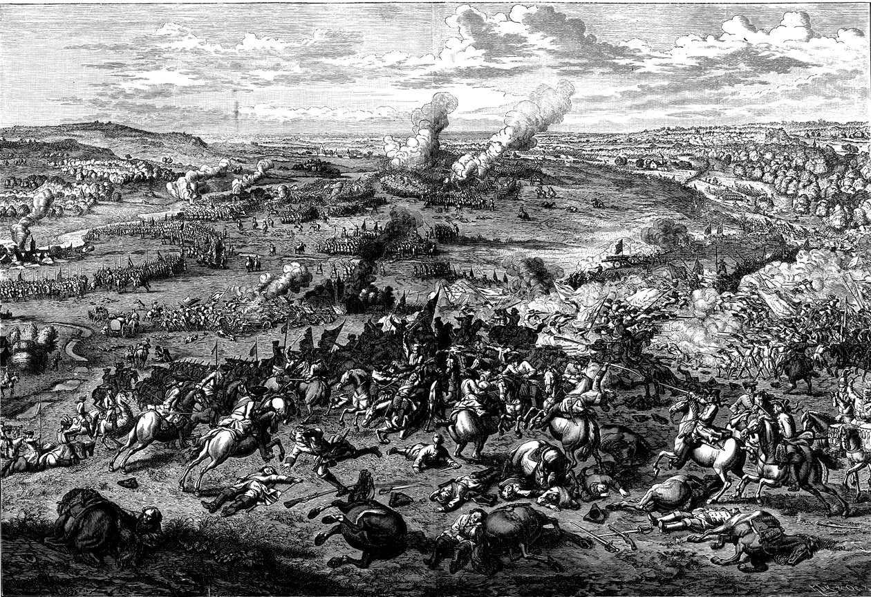 Spanyol örökösödési háború: Blenheimi csata, Bajorország, 1704. augusztus 3. alkotó: Unbekannt