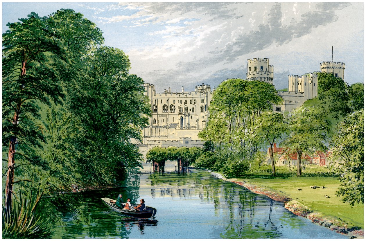 Warwick kastély, Warwickshire, Warwick grófjának otthona, 1880 alkotó: Unbekannt