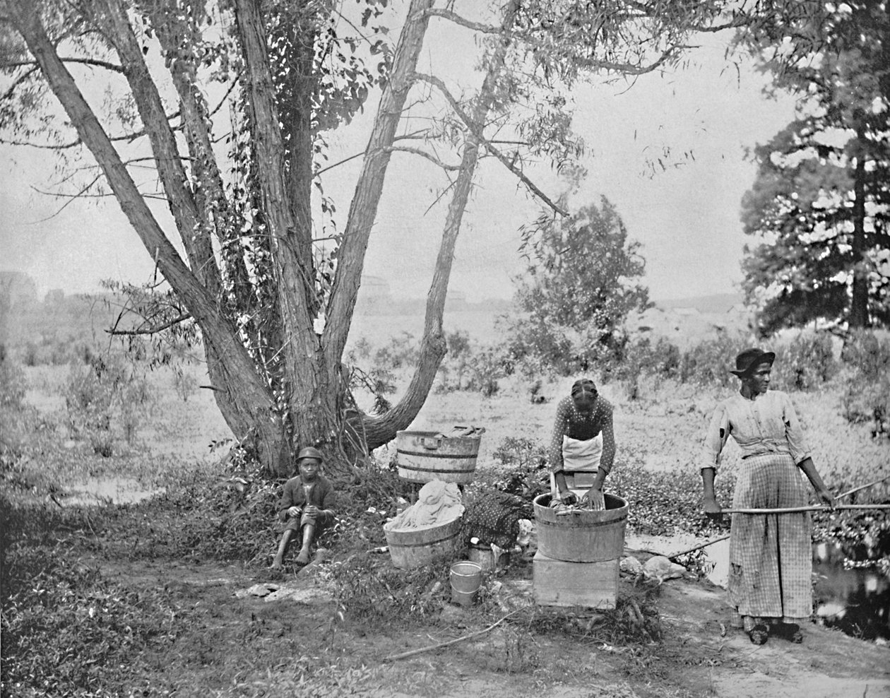 Washerwomen, El Paso, Texas, 1897. alkotó: Unbekannt