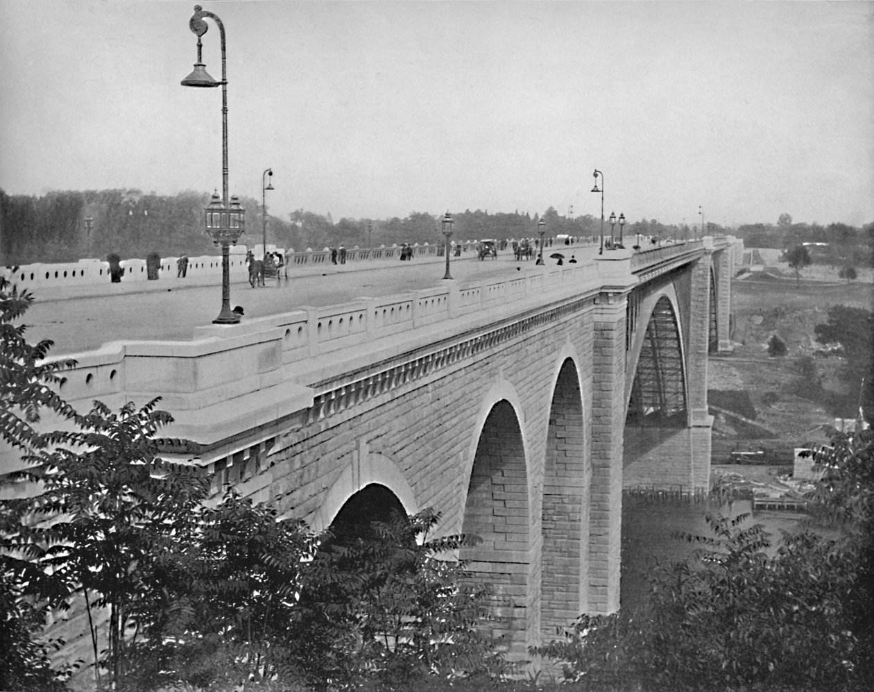 Washington Bridge, Harlem River, New York, 1897. alkotó: Unbekannt