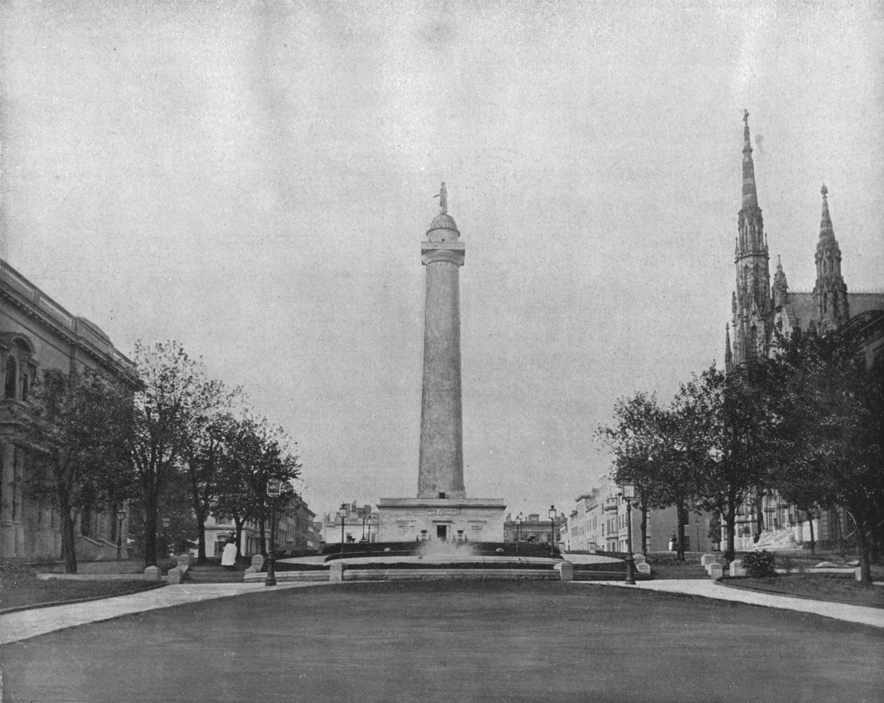 Washington Monument, Baltimore, Maryland, USA, 1900 körül. alkotó: Unbekannt