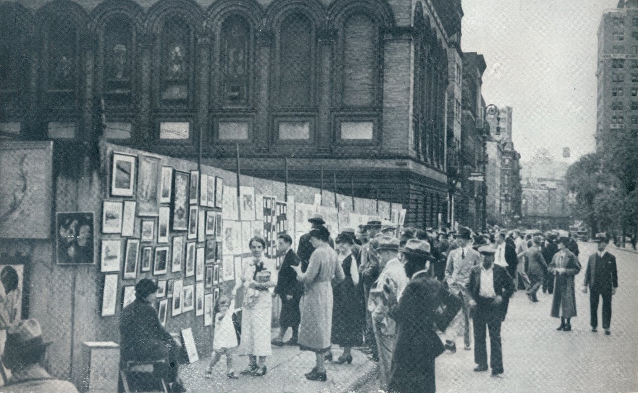 Washington Square, Greenwich Village, New York, USA, 1935 alkotó: Unbekannt