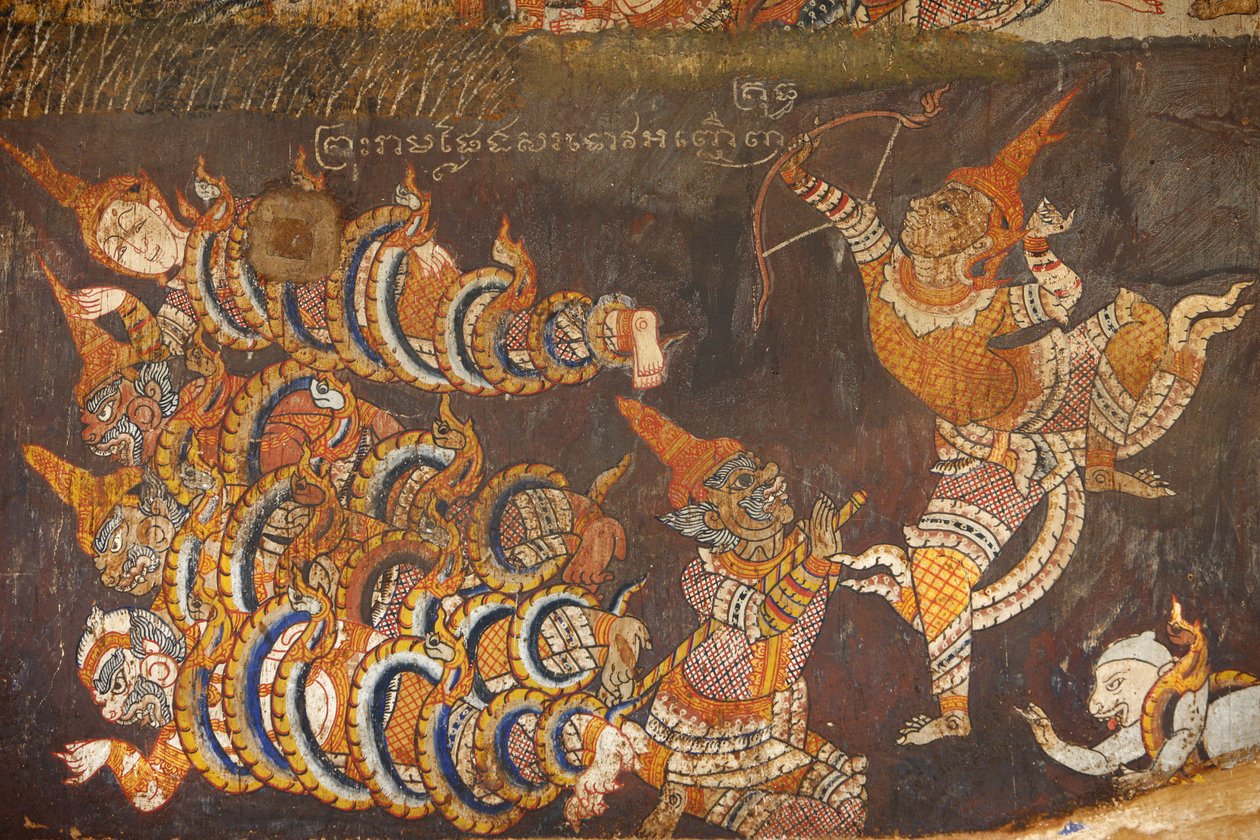 Wat Bo, Siem Reap A Ramayana falfestménye, Siem Reap, Kambodzsa alkotó: Unbekannt