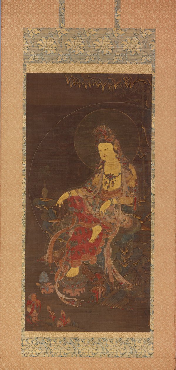 Víz-Hold Avalokiteshvara Suwol Gwaneum bosal, 14. század közepe. alkotó: Unbekannt
