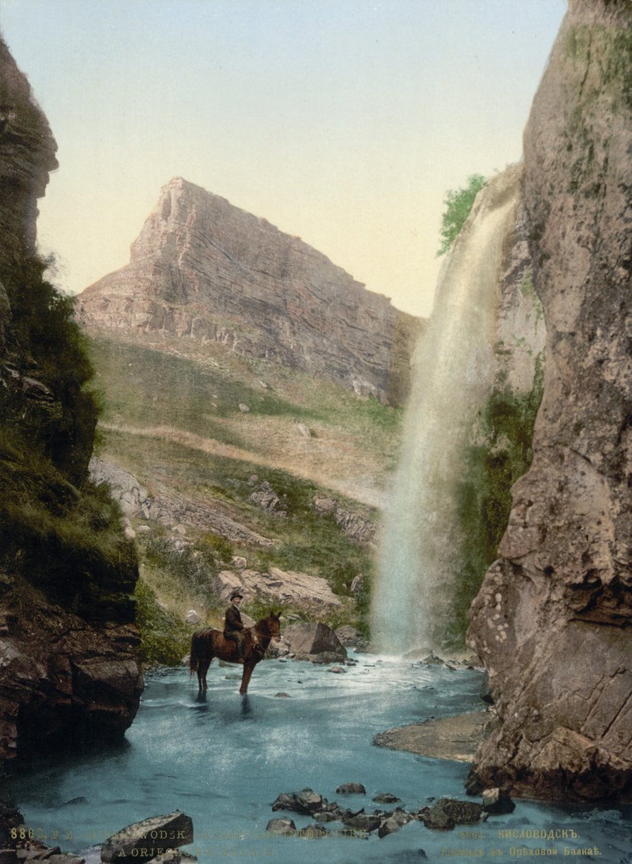 Vízesés Kislovodsk közelében, Oroszország, 1895 alkotó: Unbekannt