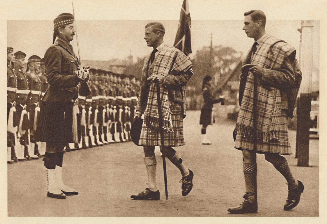 A Balmoral Tartan viselése, Balmoral, 1936 1937 alkotó: Unbekannt