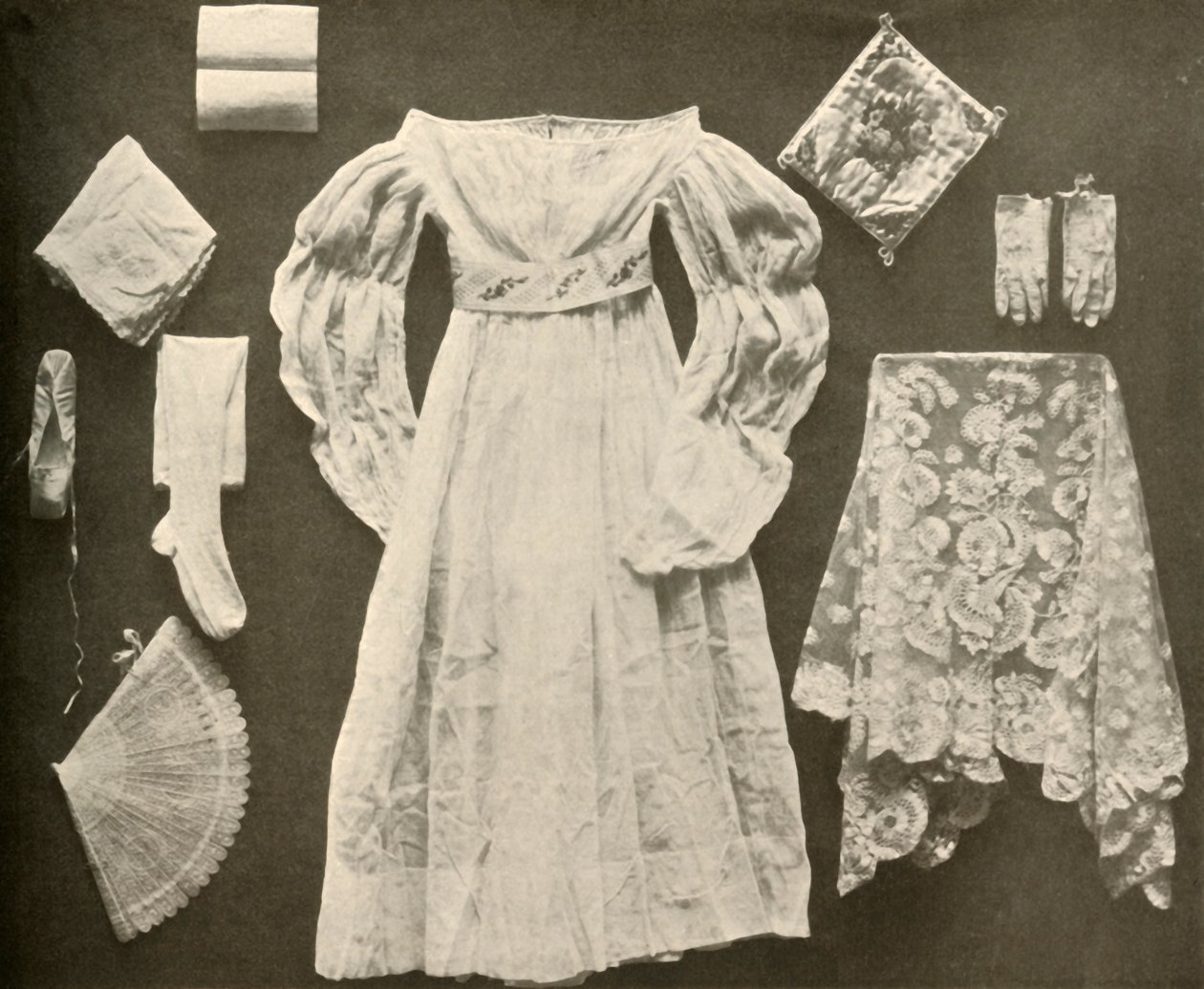 Miss Sara Hayes, Philadelphia esküvői jelmeze, 1750, 1937. alkotó: Unbekannt
