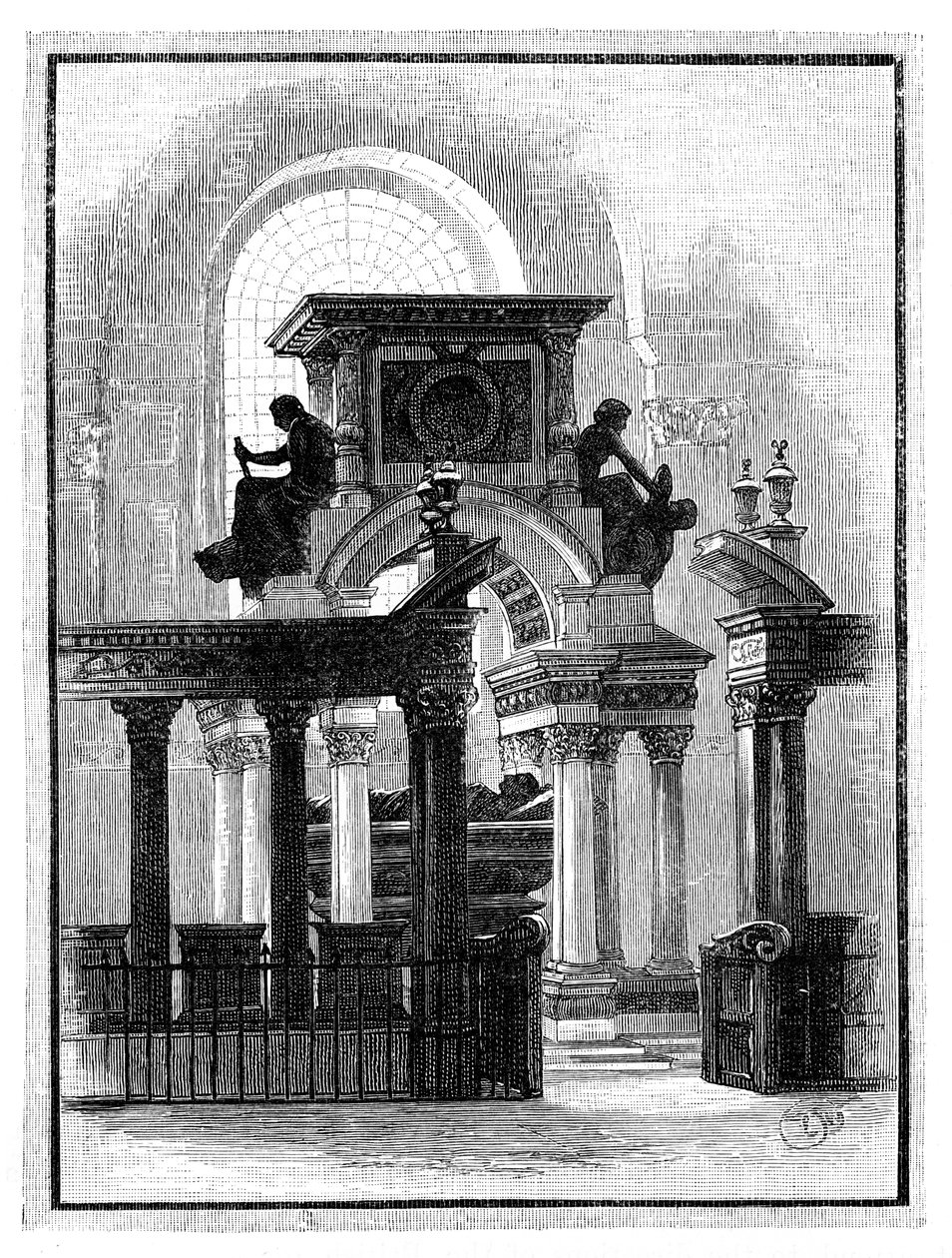Wellington emlékmű, St Pauls Cathedral, London, 1888 alkotó: Unbekannt
