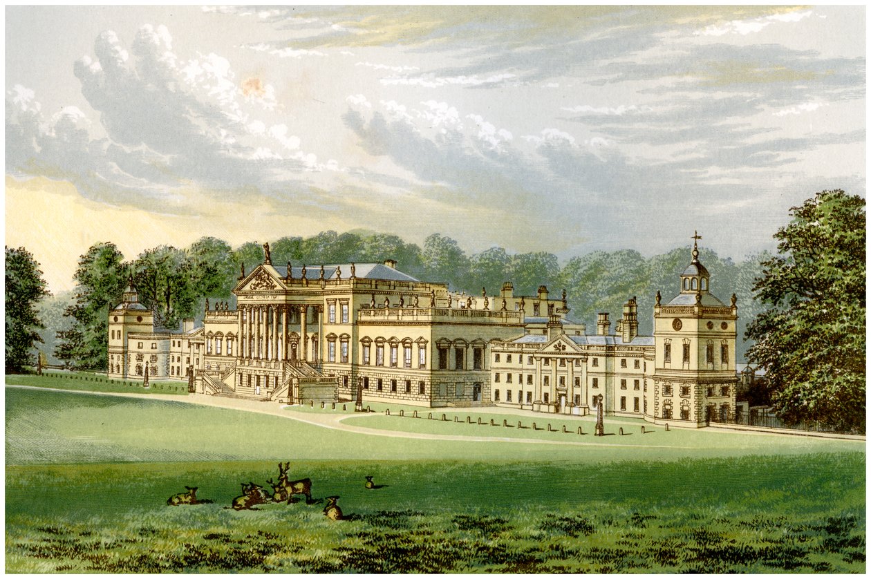 Wentworth Woodhouse, Yorkshire, Earl Fitzwilliam otthona, 1880 alkotó: Unbekannt