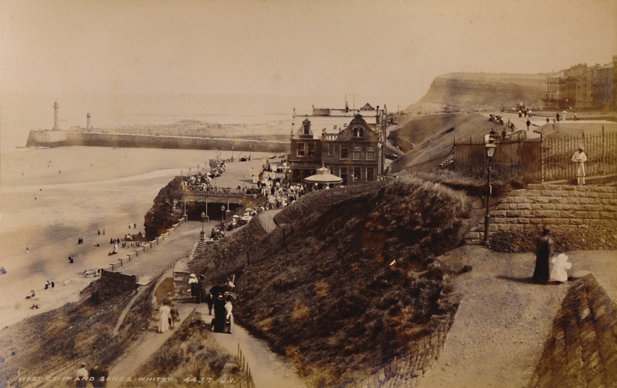West Cliff and Sands, 1929. alkotó: Unbekannt