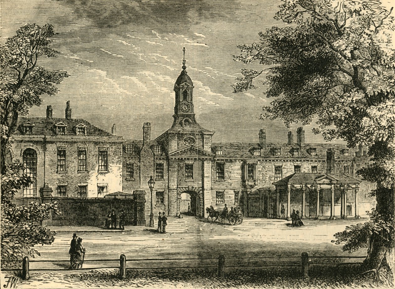 A Kensington-palota nyugati frontja, 1876. alkotó: Unbekannt