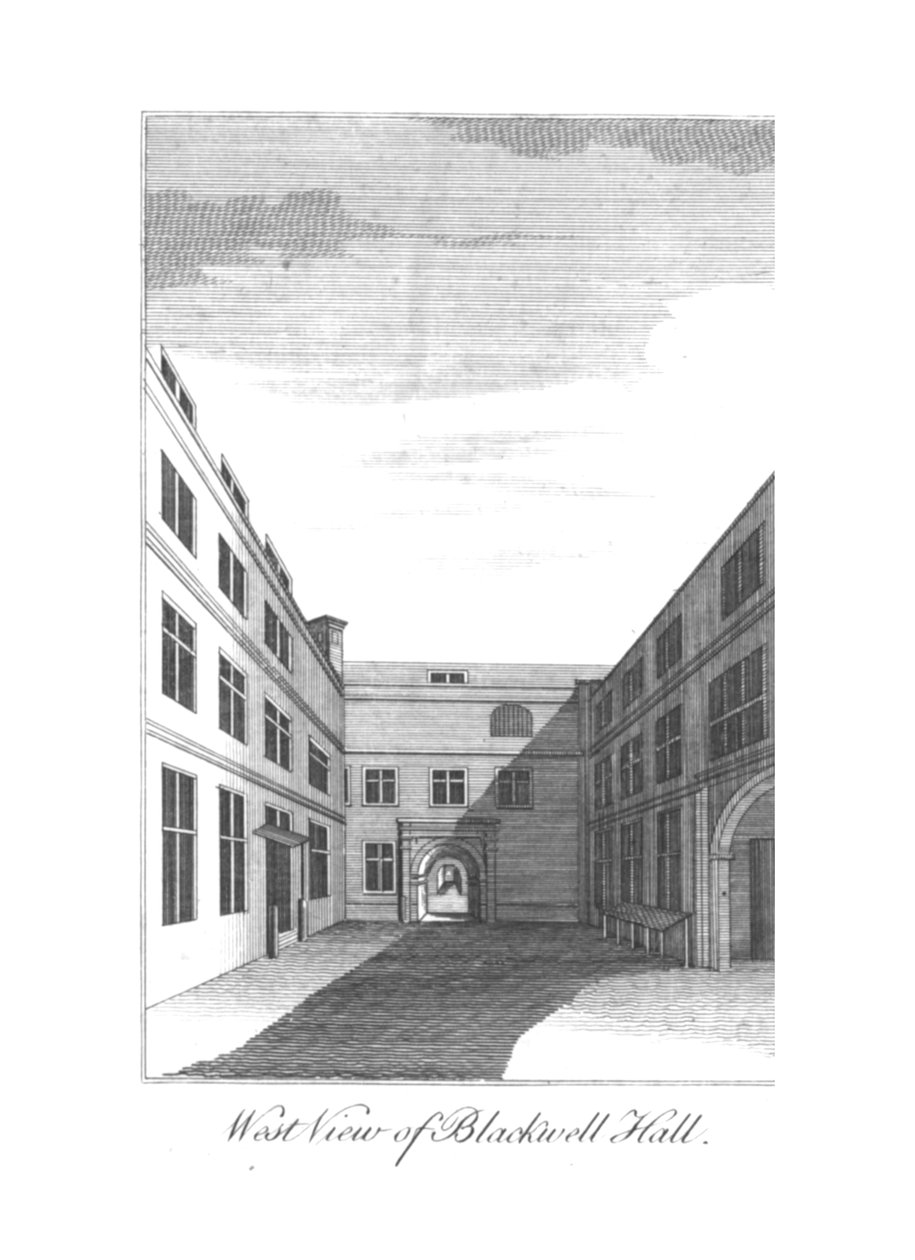 West View of Blackwell Hall., 1750-1800 alkotó: Unbekannt