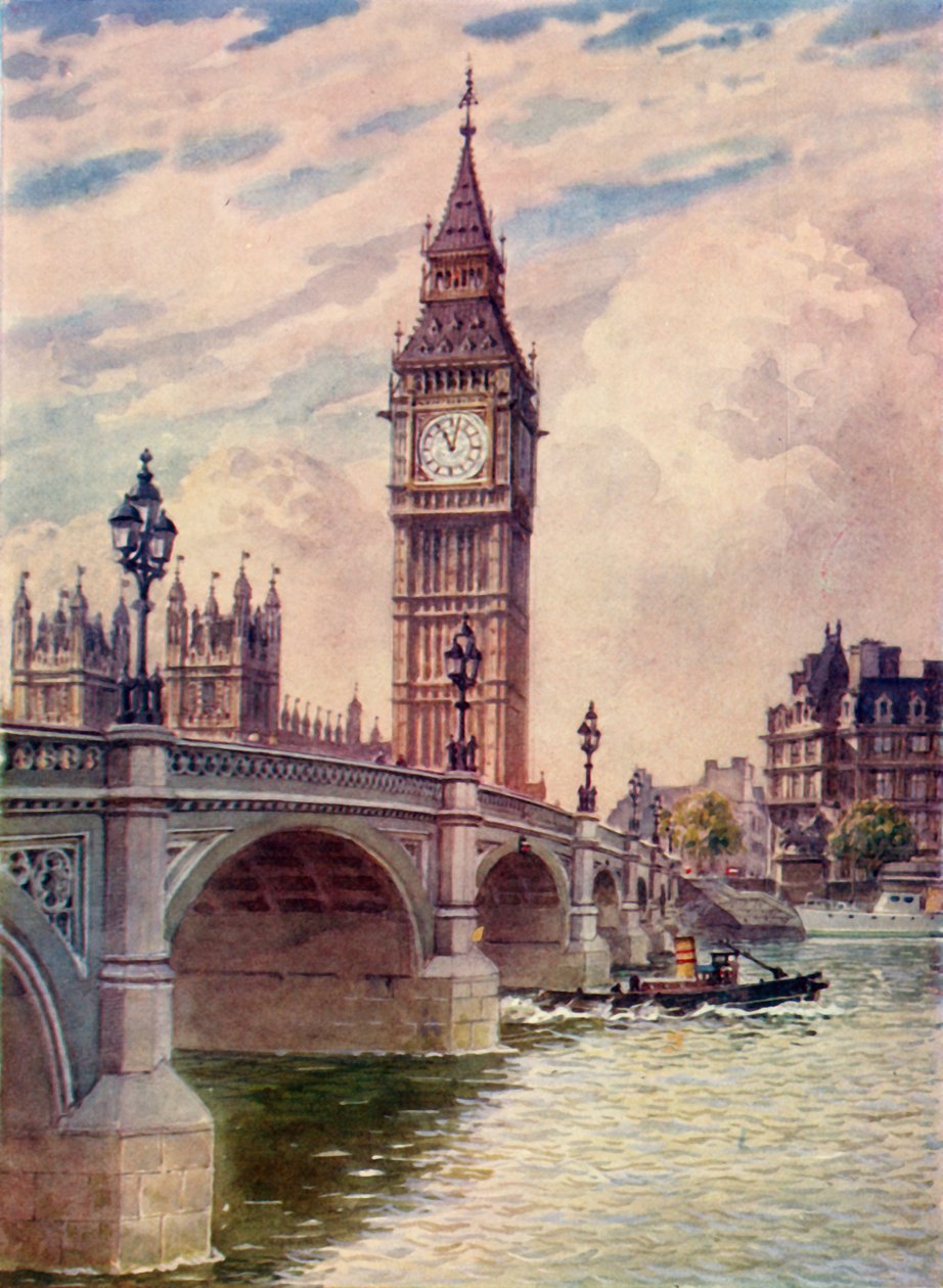 Westminster híd és Big Ben, 1948. alkotó: Unbekannt