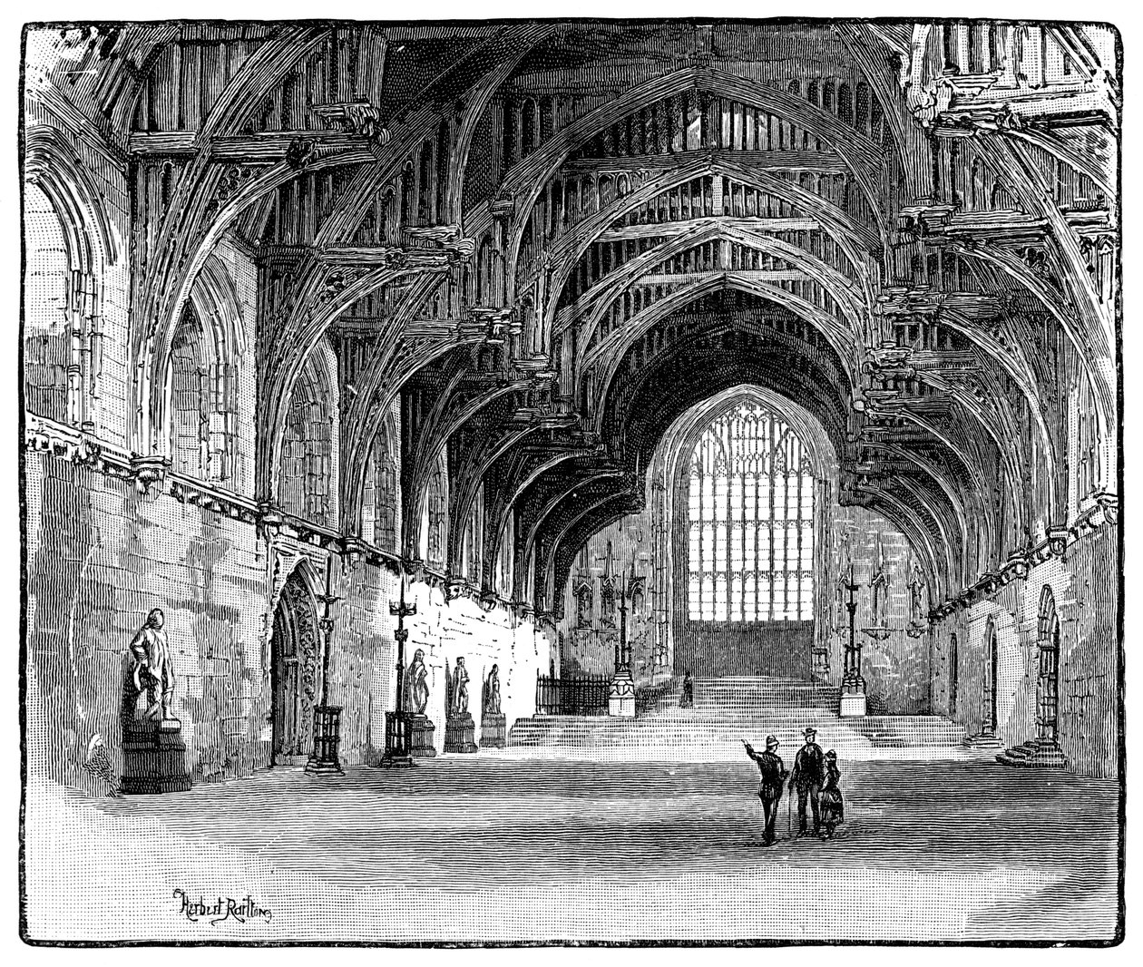 Westminster Hall, London, 1900 alkotó: Unbekannt