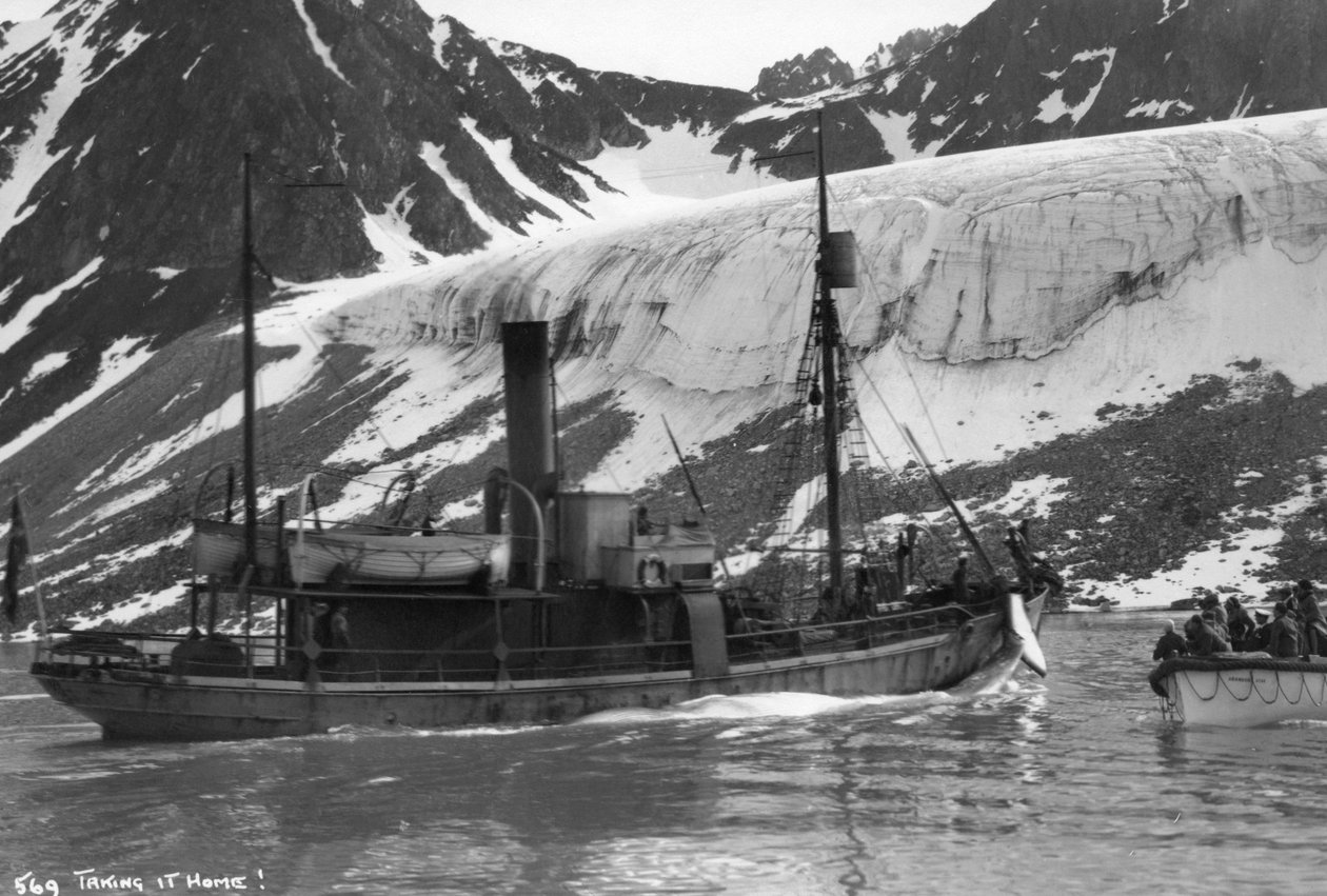 Bálnavadászat, Magdalene-öböl, Spitzbergák, Norvégia, 1929 alkotó: Unbekannt