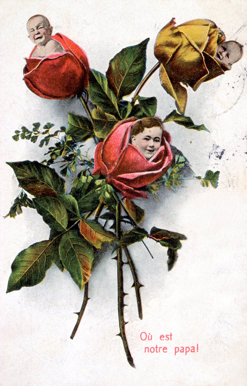 Hol van apánk, francia képeslap, c1900 alkotó: Unbekannt