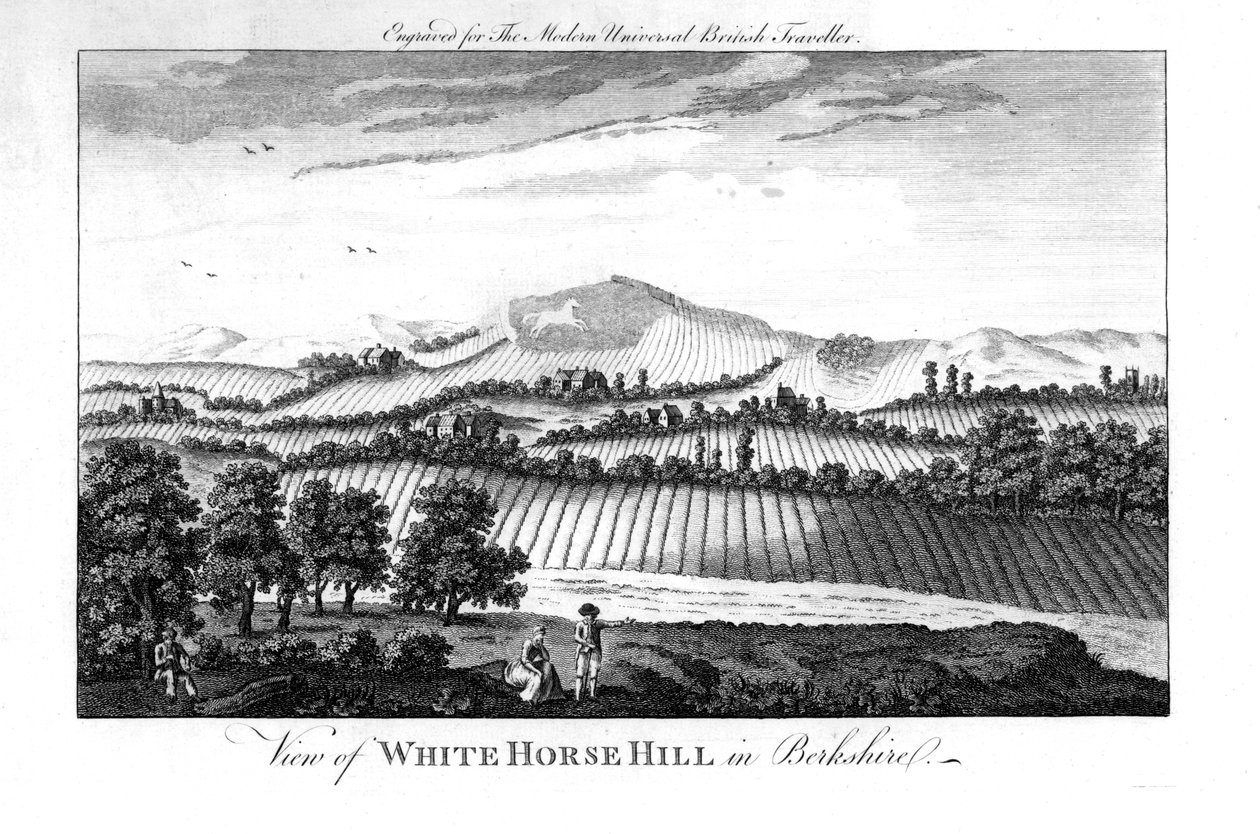 White Horse Hill, Berkshire, 18. század vége alkotó: Unbekannt