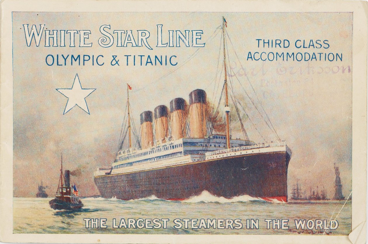White Star Line. Titanic és Olimpia, c. 1910 alkotó: Unbekannt