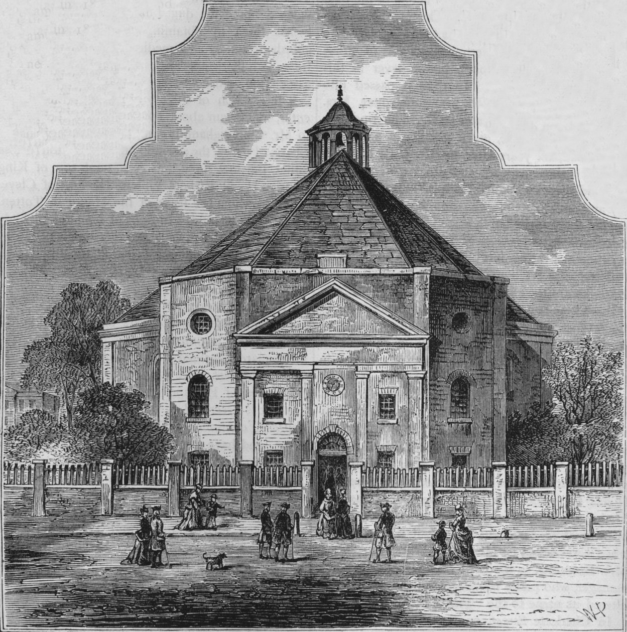 Whitefields Tabernacle, Tottenham Court Road, Westminster, London, 1820 1878 alkotó: Unbekannt