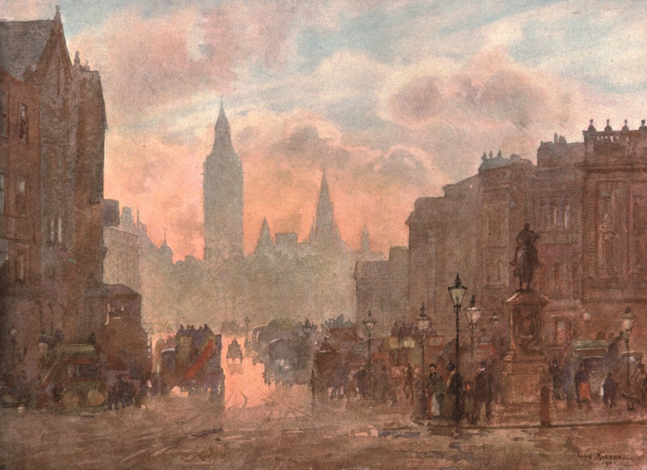 Whitehall a Charing Crosstól, c1899, c1900. alkotó: Unbekannt