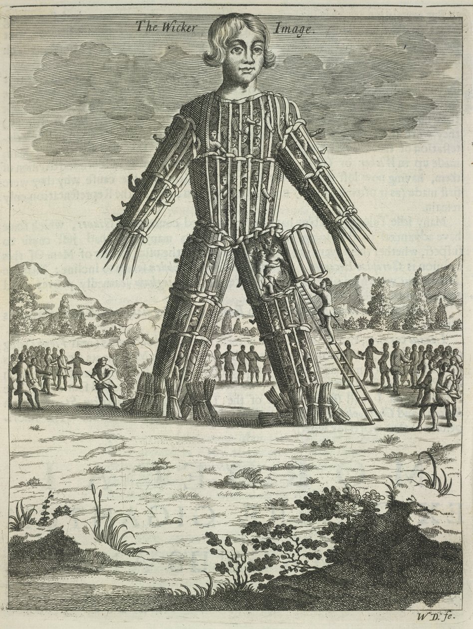 Fonott ember a Britannia Antiqua Illustratából, Aylett Sammes, 1676 alkotó: Unbekannt