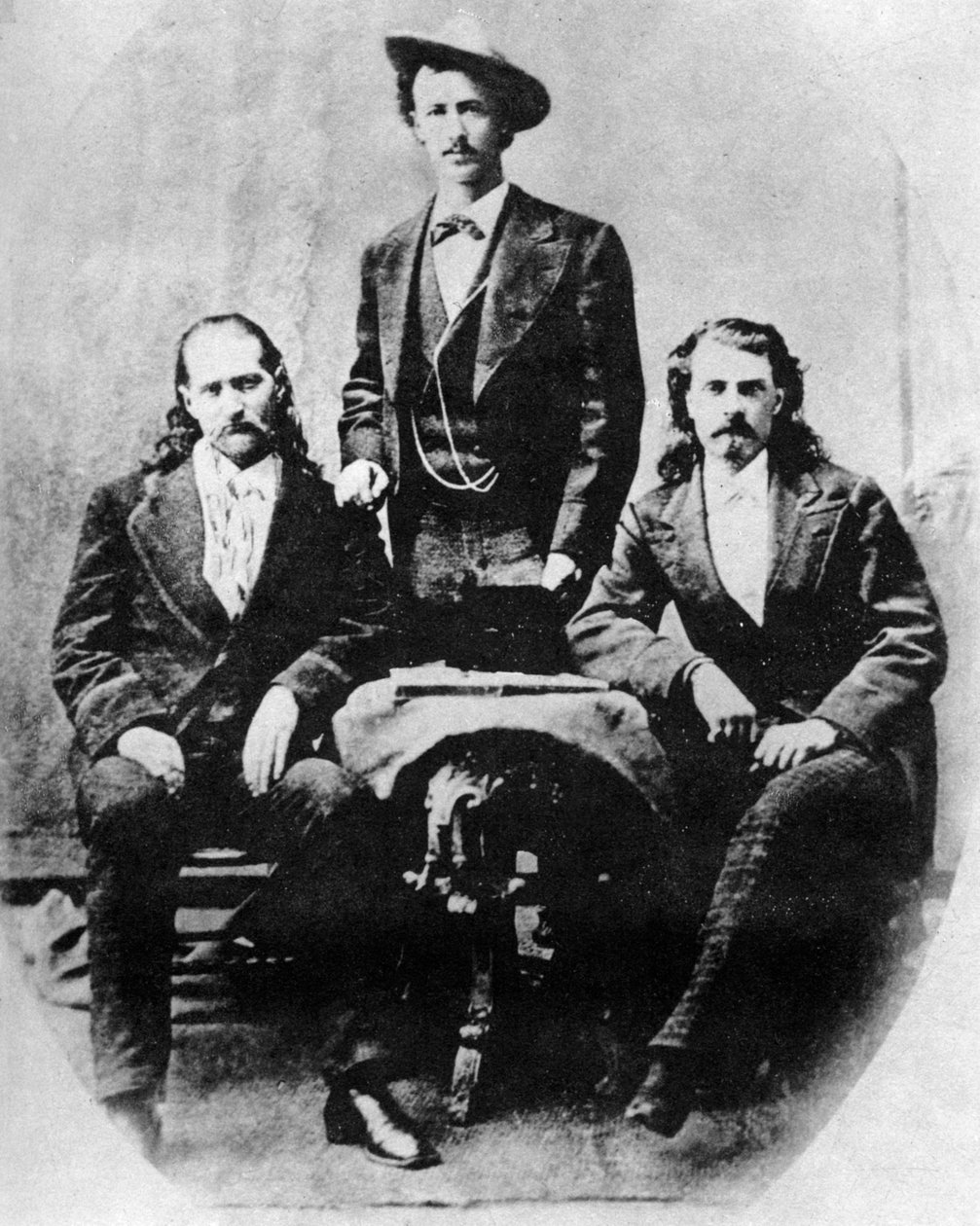 Vad Bill Hickok, Texas Jack Omohundro és Buffalo Bill Cody, 1870-es évek 1954 alkotó: Unbekannt