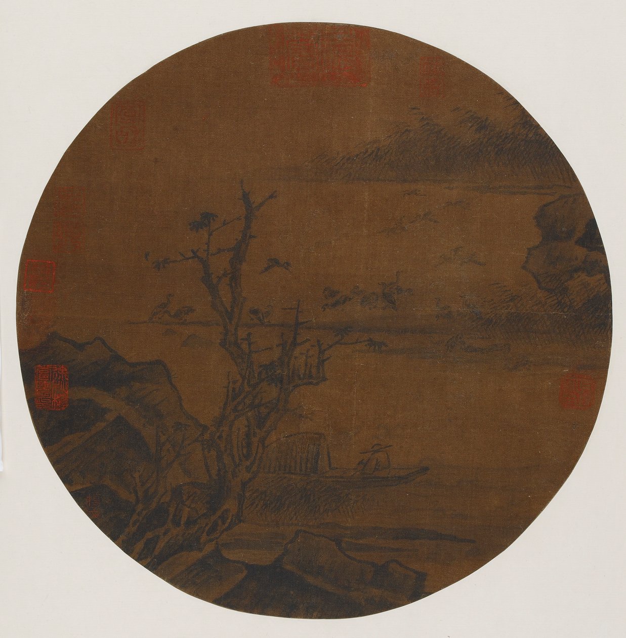 Homokpadra ereszkedő vadludak, esetleg Ming-dinasztia, 1368-1644. alkotó: Unbekannt
